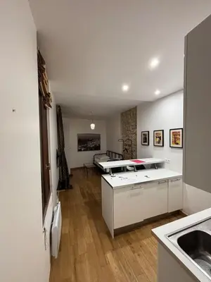 Cuisine ou kitchenette dans l'établissement Panthéon studio