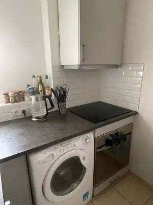 Cuisine ou kitchenette dans l'établissement Parisian apartment with a view