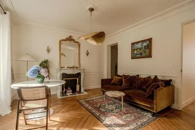 Coin salon dans l'établissement Appartement de la Seine