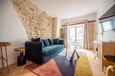 Coin salon dans l'établissement Sweet Home near Place Vendôme