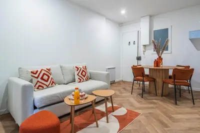 Coin salon dans l'établissement Studio with terrace #SacréCœur#Montmartre - V