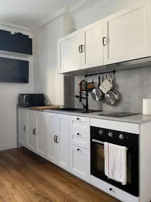 Cuisine ou kitchenette dans l'établissement Equipped studio - Paris, 15th
