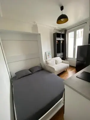 Un ou plusieurs lits dans un hébergement de l'établissement Equipped studio - Paris, 15th