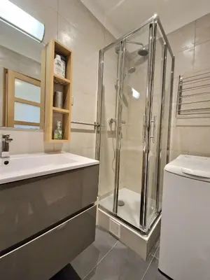 Salle de bains dans l'établissement A deux pas de l'Arc de Triomphe Studio tout équipé