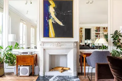 Coin salon dans l'établissement GuestReady - Parisian stay near the Eiffel Tower