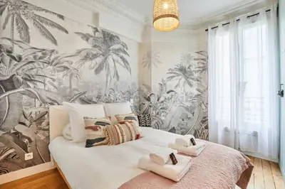 Un ou plusieurs lits dans un hébergement de l'établissement Superb apartment Invalides Eiffel Tower