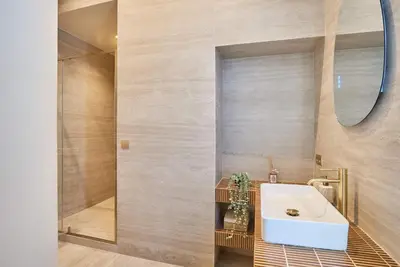 Salle de bains dans l'établissement CHarming Apartment in the Center of Paris