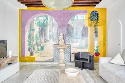 Un ou plusieurs lits dans un hébergement de l'établissement Lovely duplex 4p - Temple