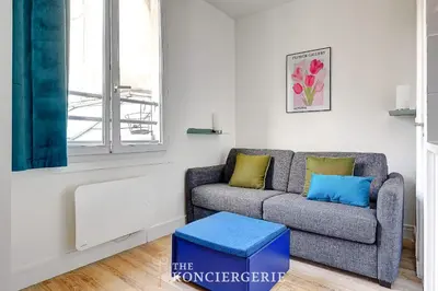 Coin salon dans l'établissement BM-Cocon citadin quartier du faubourg Saint Denis