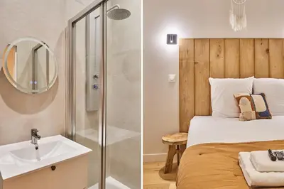 Salle de bains dans l'établissement Wonderful Apartment Center of Paris-Montorgueil