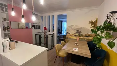 Cuisine ou kitchenette dans l'établissement Paris Montmartre - Abbesses