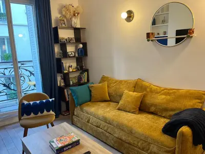 Coin salon dans l'établissement Paris Montmartre - Abbesses