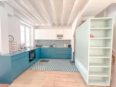 Cuisine ou kitchenette dans l'établissement Maison chaleureuse à Paris !