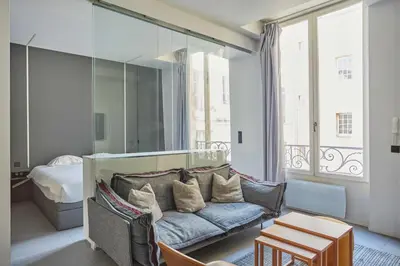 Coin salon dans l'établissement Charming apartment - 1BR 2P - In the heart of Le Marais