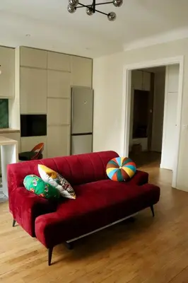 Coin salon dans l'établissement Stylish and Cozy Renovated Apartment Paris 10