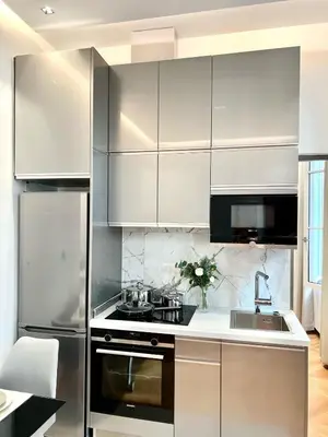 Cuisine ou kitchenette dans l'établissement Appartement moderne et rénové au coeur de Paris