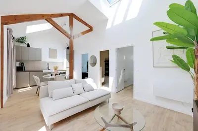 Cuisine ou kitchenette dans l'établissement Paris Expo - Charming House at the Gates of Paris