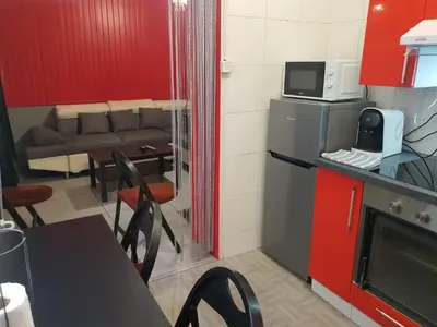 Cuisine ou kitchenette dans l'établissement Clichy Loft