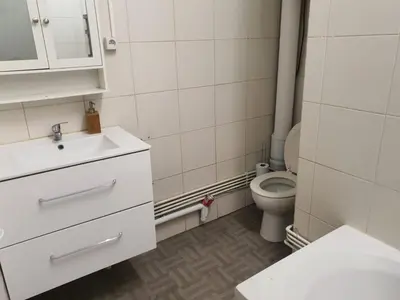 Salle de bains dans l'établissement Clichy Loft