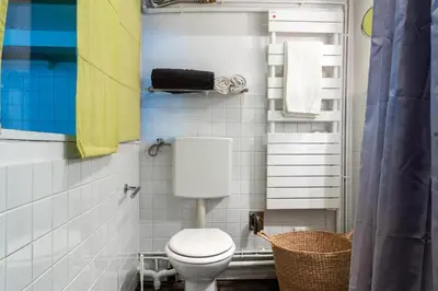 Salle de bains dans l'établissement Le Marais St-Paul bail mobilité