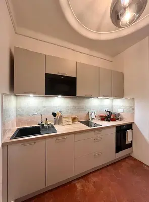 Cuisine ou kitchenette dans l'établissement Loft Montmartre