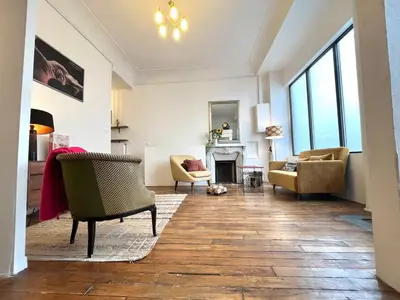 Coin salon dans l'établissement Loft Montmartre