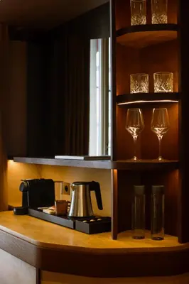 Cuisine ou kitchenette dans l'établissement Hôtel Confidentiel - Louvre