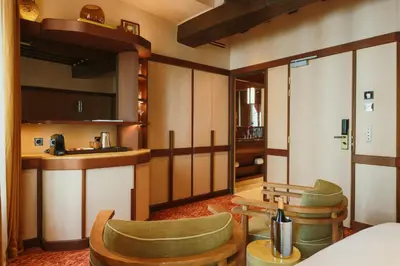 Cuisine ou kitchenette dans l'établissement Hôtel Confidentiel - Louvre