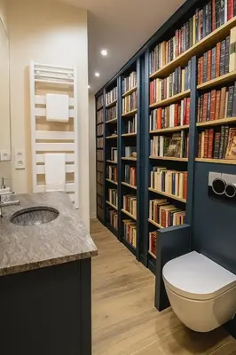 Salle de bains dans l'établissement CIA Marais - Old Bookshop Style