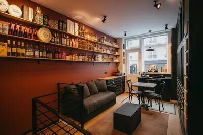 Coin salon dans l'établissement Vintage Shop Style Flat, Austerlitz