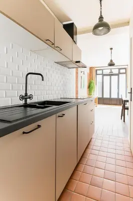 Cuisine ou kitchenette dans l'établissement Practical Flat, Paris X