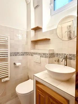 Salle de bains dans l'établissement Le Penthouse Chevalier - C