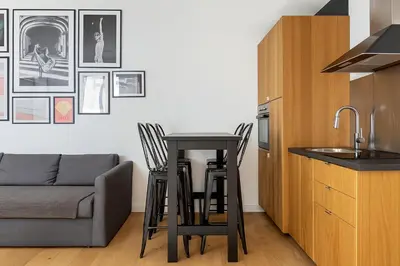 Cuisine ou kitchenette dans l'établissement Comfy Flat, Montparnasse