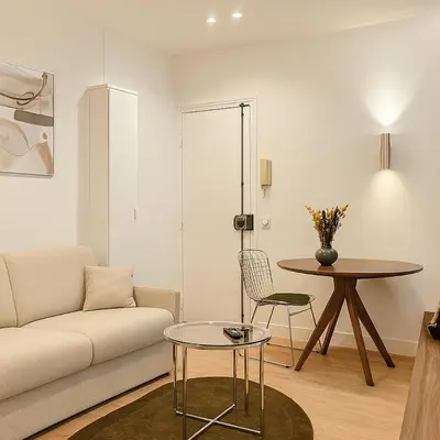 Coin salon dans l'établissement Nice Studio Place Gambetta