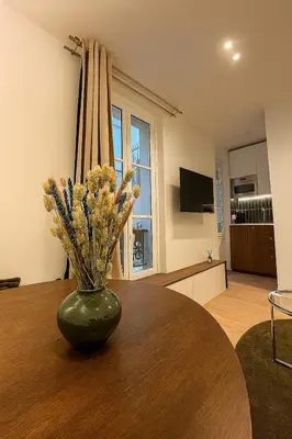 Télévision ou salle de divertissement dans l'établissement Nice Studio Place Gambetta