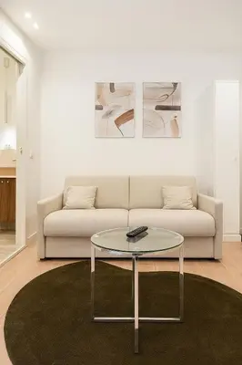 Coin salon dans l'établissement Nice Studio Place Gambetta