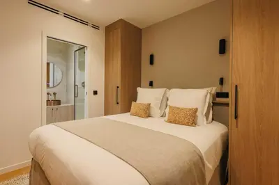Un ou plusieurs lits dans un hébergement de l'établissement Elegant apartment - 1BR- 4P- Trocadéro
