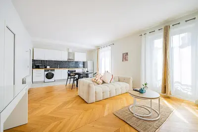 Cuisine ou kitchenette dans l'établissement Apartment #2bedrooms #ArtsEtMétiers #République