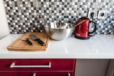 Cuisine ou kitchenette dans l'établissement Cosy apartment - Montrouge