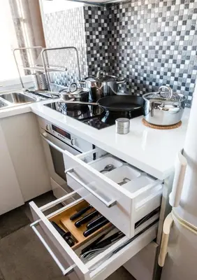 Cuisine ou kitchenette dans l'établissement Cosy apartment - Montrouge