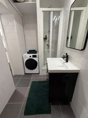 Salle de bains dans l'établissement Chez les bibs