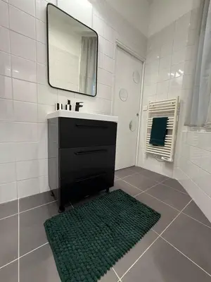Salle de bains dans l'établissement Chez les bibs