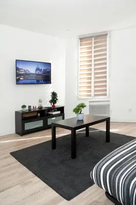 Télévision ou salle de divertissement dans l'établissement Cosy deux pièces