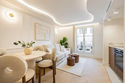 Coin salon dans l'établissement 8#New suite 4 people - Saint-Germain Notre-Dame