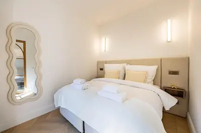 Un ou plusieurs lits dans un hébergement de l'établissement 9#New suite 4 people - Saint-Germain Notre-Dame