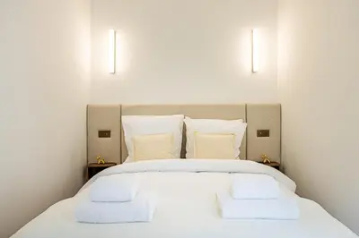 Un ou plusieurs lits dans un hébergement de l'établissement 9#New suite 4 people - Saint-Germain Notre-Dame