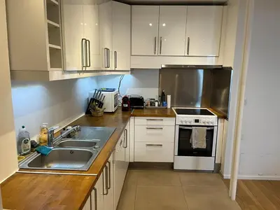 Cuisine ou kitchenette dans l'établissement Grand Appartement confort 4 personnes Montmartre