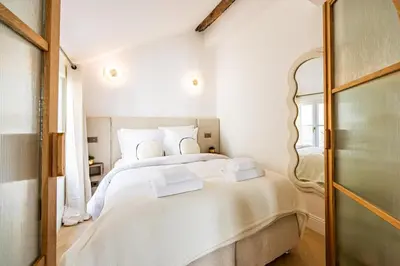 Un ou plusieurs lits dans un hébergement de l'établissement 10 New suite 4 people - Saint-Germain Notre-Dame