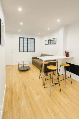 Un ou plusieurs lits dans un hébergement de l'établissement Flat near Bois de Vincennes