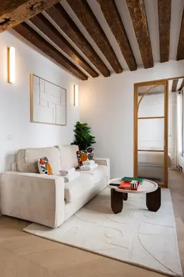 Coin salon dans l'établissement 4#New suite 4 people - Saint-Germain Notre-Dame